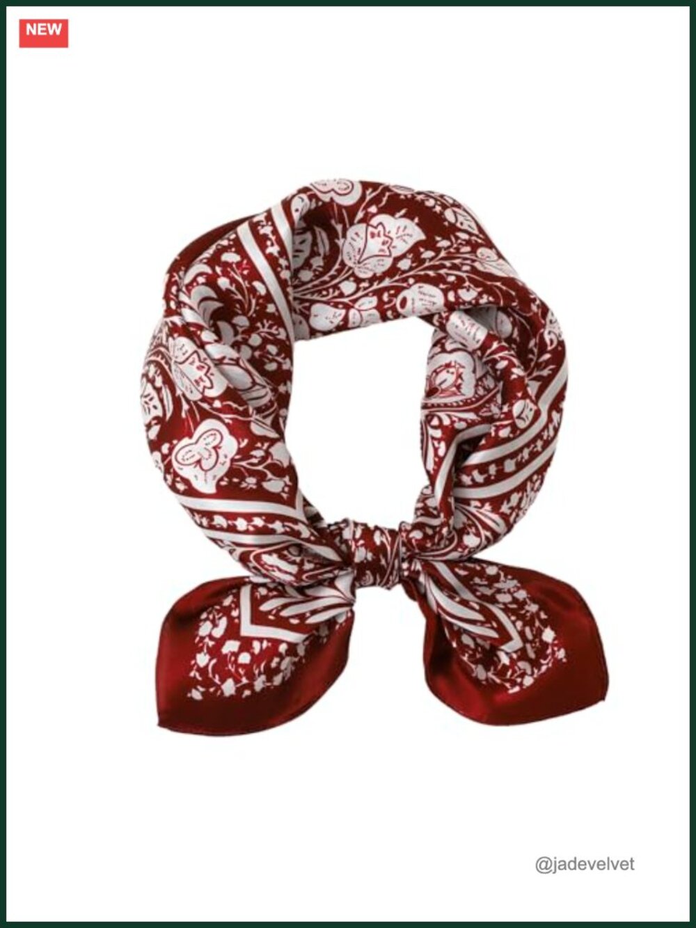 100% Mulberry Silk Square Scarf 27x27 Lightweight Hair Headscarf Gift